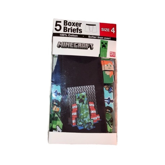 Minecraft Characters Boxer Briefs - Black and Green - Picture 1 of 5